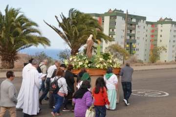 Procesión religiosa por el Valle de Jinámar-Telde (Foto F.J. Santana)
